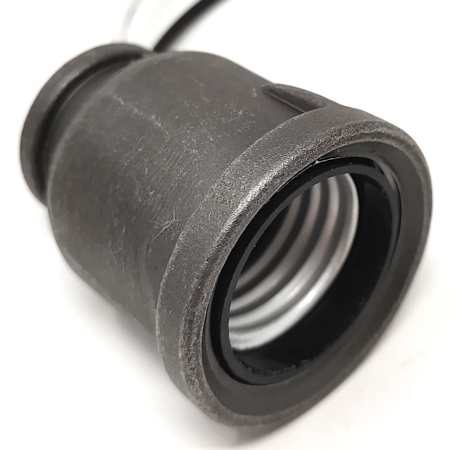 Iron Pipe Lamp Socket That fits 1/2 inch Iron Pipe (NPT) SteamLit