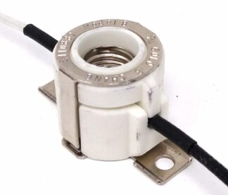 E11 Mini-Candelabra Screw Ceramic Lampholder Socket,E11 mini Porcelain Candelabra Base Socket with 12 inch Lead Wires E11 Socket