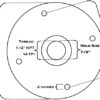 Half inch NPT Industrial Flange for DIY pipe lighting. 4.25" large floor flange.