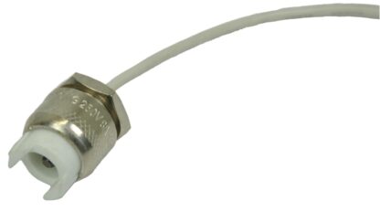 J-Type Halogen Socket with R7S Base – Includes 18" SF-1 Lead, Lock Nut, and Threaded Base – Ideal for J-Type Bulbs in Various Lighting Fixtures R7S Base Socket