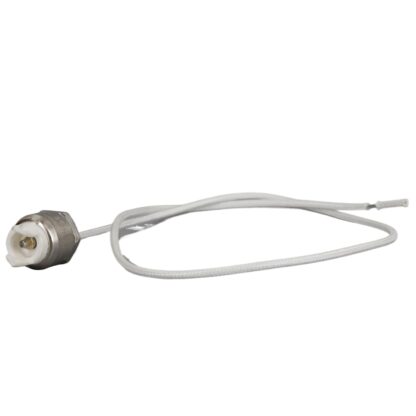 J-Type Halogen Socket with R7S Base – Includes 18" SF-1 Lead, Lock Nut, and Threaded Base – Ideal for J-Type Bulbs in Various Lighting Fixtures R7S Base Socket