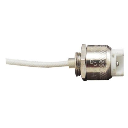 J-Type Halogen Socket with R7S Base – Includes 18" SF-1 Lead, Lock Nut, and Threaded Base – Ideal for J-Type Bulbs in Various Lighting Fixtures R7S Base Socket